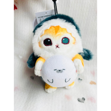 Mofusand Cheese Cat Shark Costume Plush 13cm Mofusand